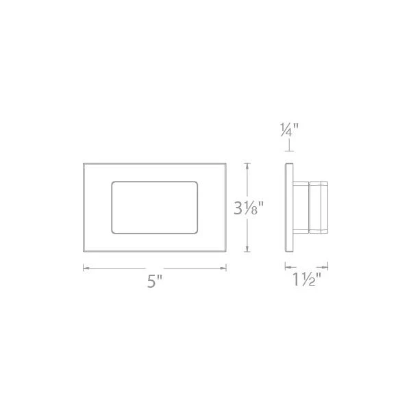 WAC Lighting - WL-LED130-C-WT - Step And Wall Light 120V 3000K White on Metallo leggero