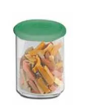 Barattolo plastica 1 kg modello soft col. verde lime Omra