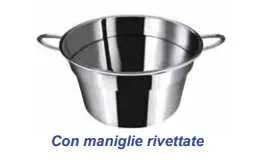 Caldaino cm 34 con maniglie rivettate Omra