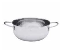 Casseruola 2 manici cm 16 fondo induzione modello ariel Omra