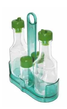 Oliera 4 pezzi modello eco col. verde lime pieno Omra