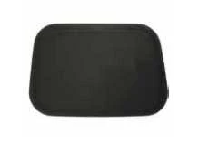 Vassoio bar rettangolare antiscivolo antigraffio cm 30x40 abs nero Omra