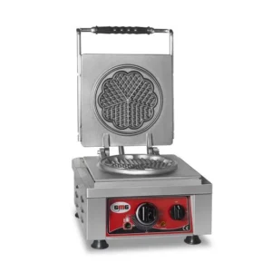 Piastra per waffle GMG Amore-S 1x Ø 16 cm da 50° 300°C piastra di cottura fissa ghisa canale di raccolta del grasso su tut...