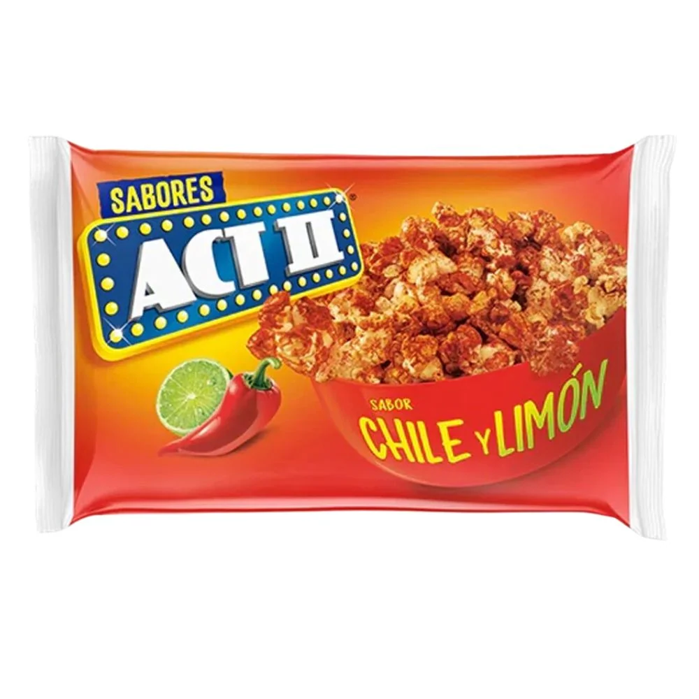 ACT II Chili And Lemon Popcorn, pop corn per microonde al peperoncino e limone da 87g