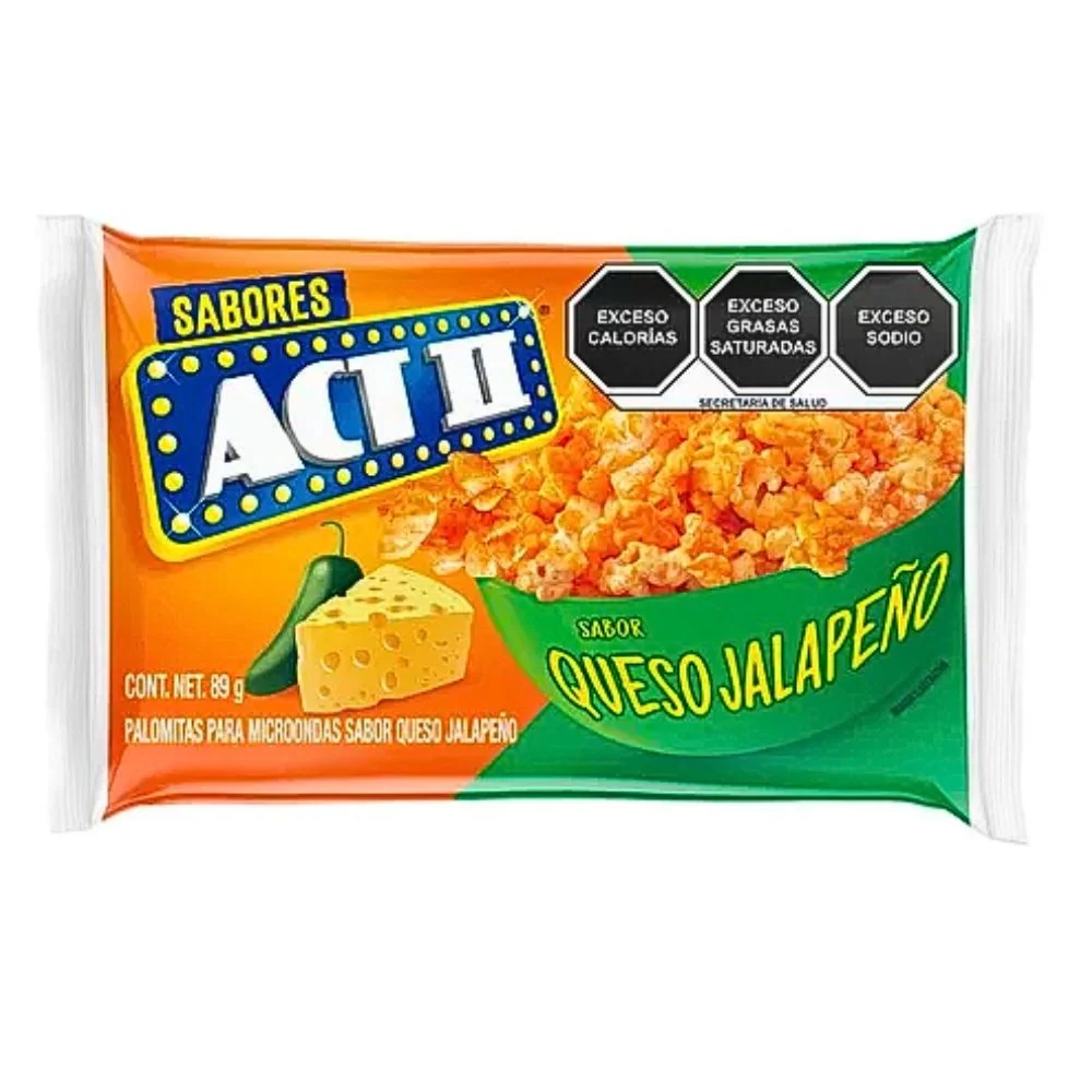 ACT II Lovers Jalapeno, pop corn per microonde al peperoncino e al formaggio da 89g