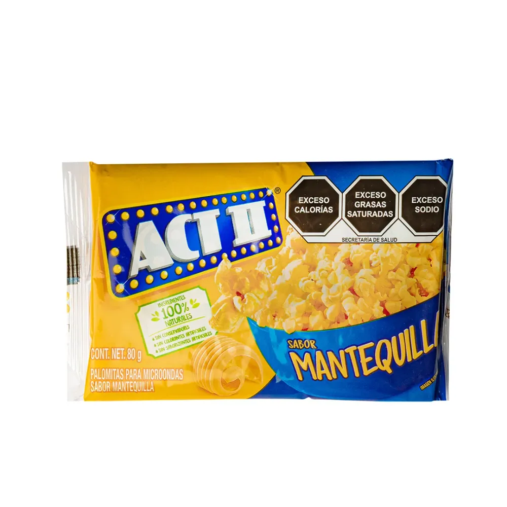 ACT II Lovers Mantequilla, pop corn per microonde al burro da 80g