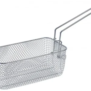 cestello friggitrice L1 255mm B1 135mm H1 100mm acciaio cromato impugnatura ribaltabile