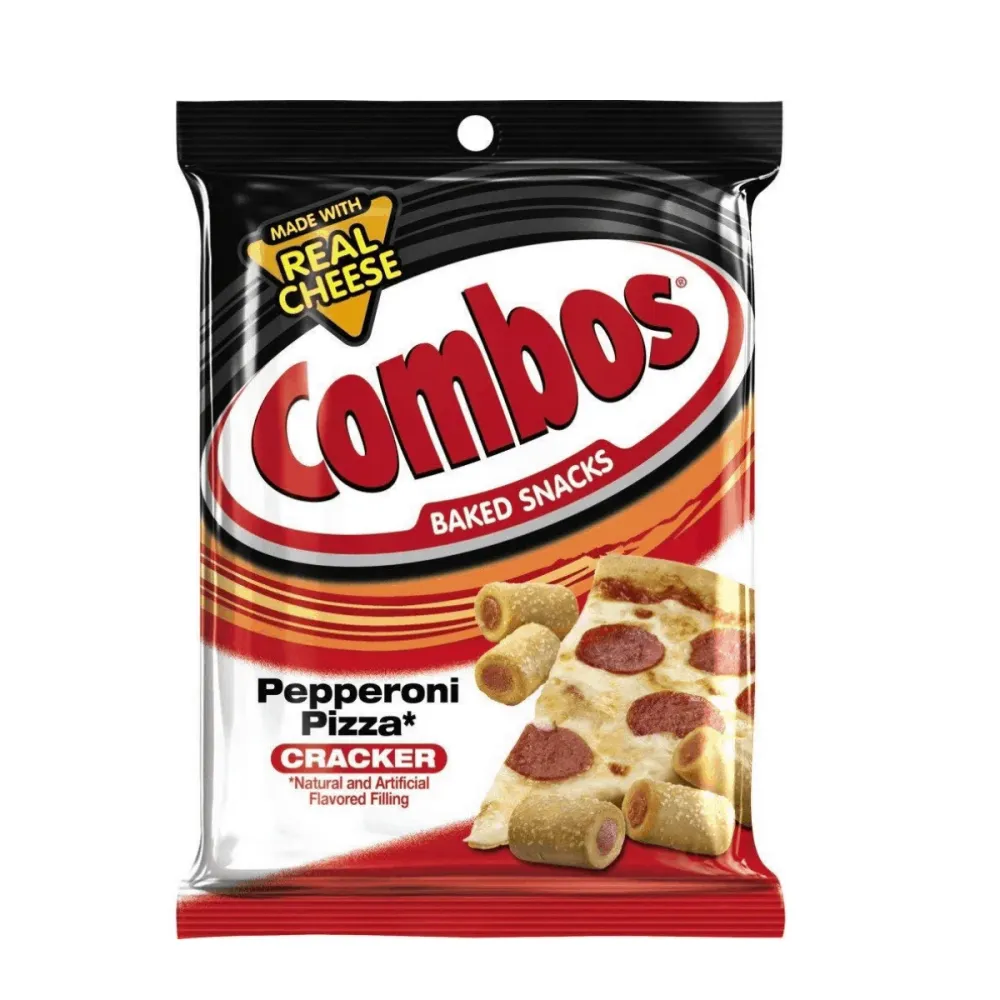 Combos Pepperoni Pizza Cracker Big Pack, cracker gusto pizza al salame piccante nel formato maxi