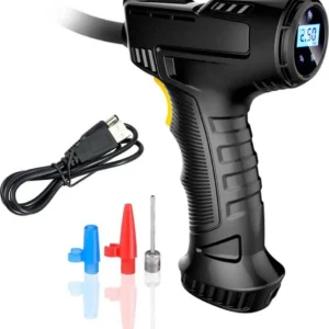 Compressore d'aria per auto ricaricabile con luce led e schermo digitale pompa gonfiabile multifunzionale