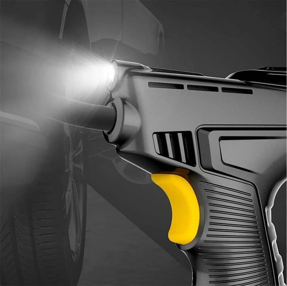 Compressore d'aria per auto ricaricabile con luce led e schermo digitale pompa gonfiabile multifunzionale