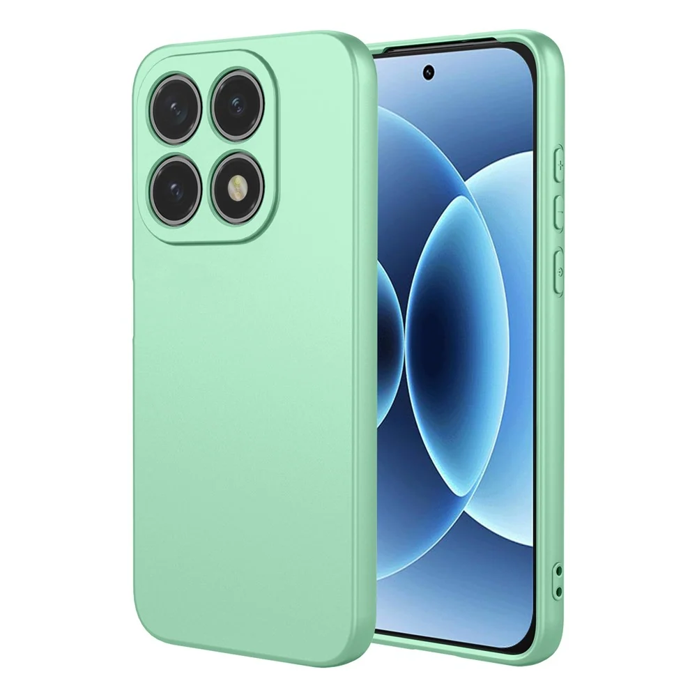 Custodia Xiaomi 17 silicone liquido morbido e flessibile - Verde Matcha