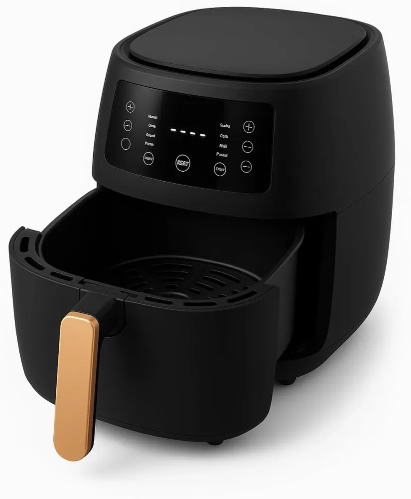 Friggitrice ad Aria 8 Litri Digitale 2400W – Touchscreen, Programmi Preimpostati, Cottura Senza Olio, Acciaio Inox, Antiad...