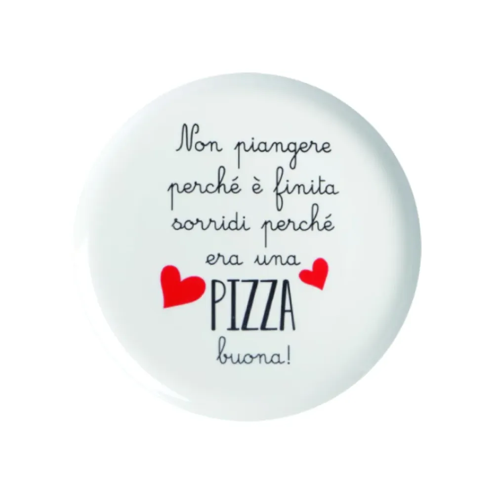 Love Tiffani Piatto Pizza D31 cm Sorridi Perché era Una Pizza Buona