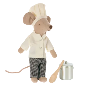 Maileg Topolino Chef con Pentola e Mestolo