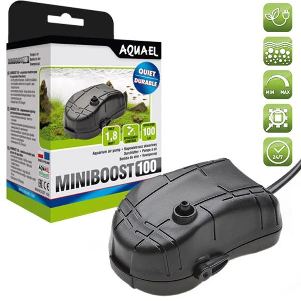 Miniboost 100 Aquael - pompa per aria per acquari fino 100 l