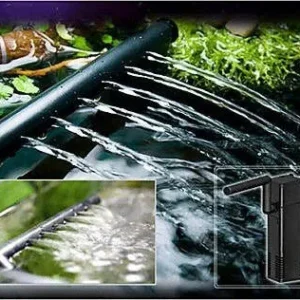 Pompa Aria 780 Acquario Filtro Interno Sommergibile Effetto Cascata Multi Funzione 8w 650l/h