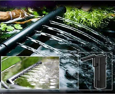Pompa Aria 780 Acquario Filtro Interno Sommergibile Effetto Cascata Multi Funzione 8w 650l/h
