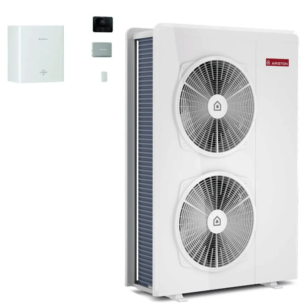 Pompa di calore aria-acqua Ariston Nimbus M Hybrid Universal Net R32 12 kW Inverter Trifase ++ WiFi