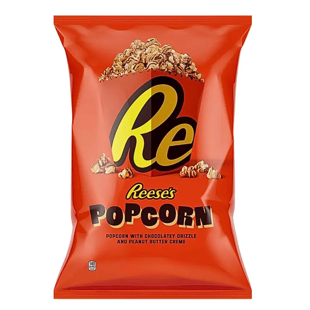 Reese's Pop Corn, popcorn al gusto reese's con burro di arachidi e cioccolato da 64g