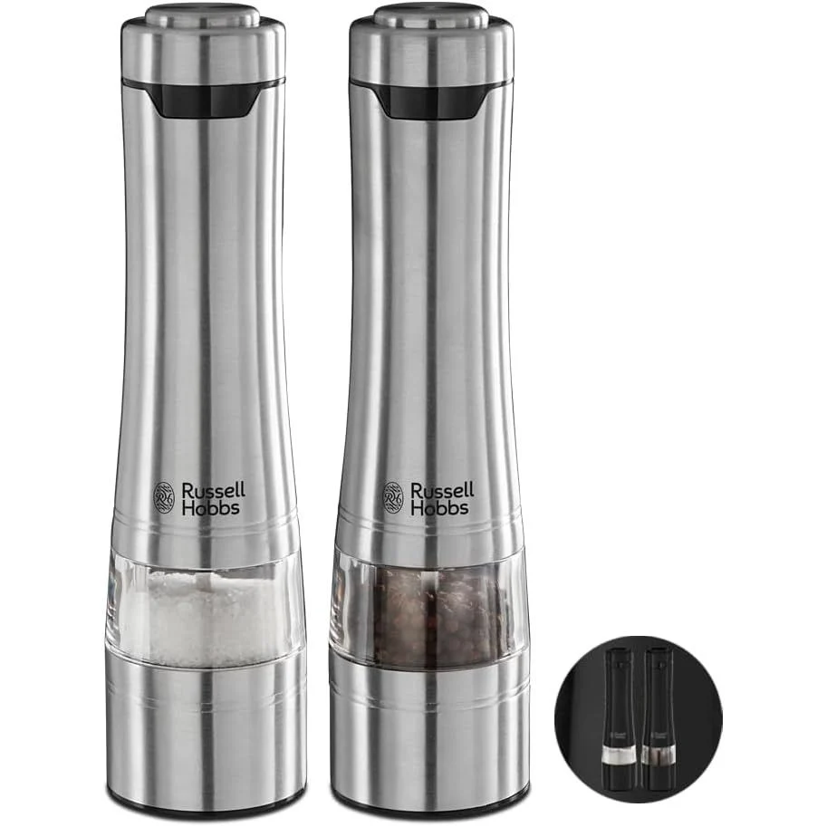 RUSSELL HOBBS Macina Sale e Pepe Elettrico Color Acciaio 2PZ