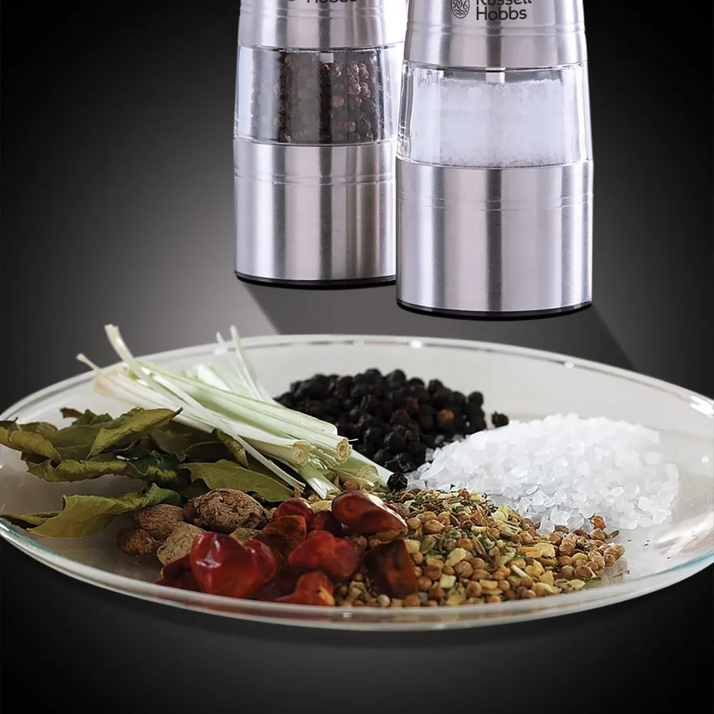 RUSSELL HOBBS Macina Sale e Pepe Elettrico Color Acciaio 2PZ