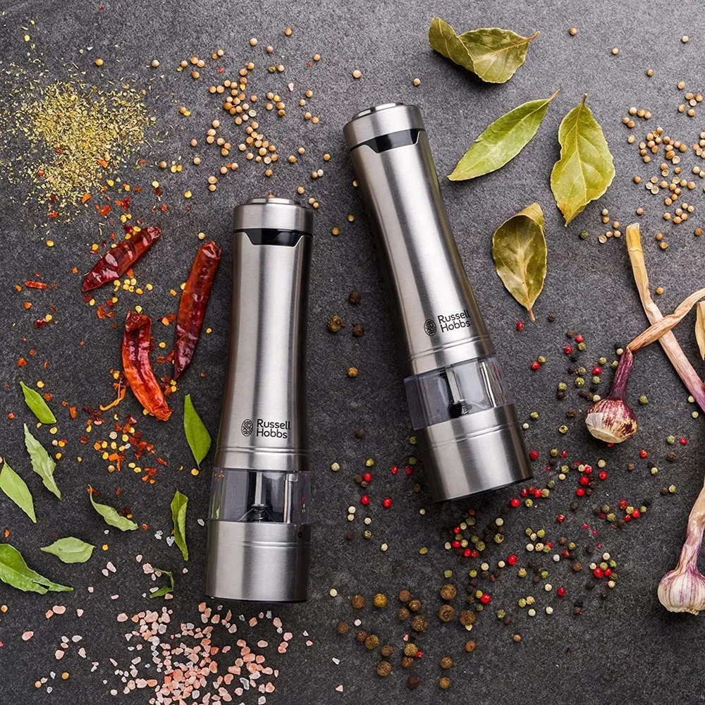 RUSSELL HOBBS Macina Sale e Pepe Elettrico Color Acciaio 2PZ