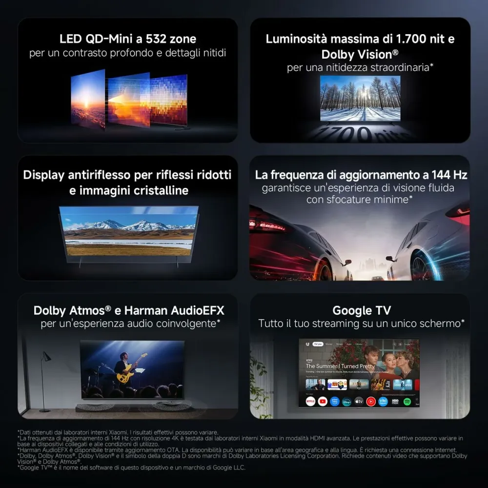 Smart TV Xiaomi ELA6318EU 4K Ultra HD QLED