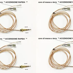 4 Termocoppie Termocoppia Accensione Mm 33 Ariston Indesit Smeg TC 37