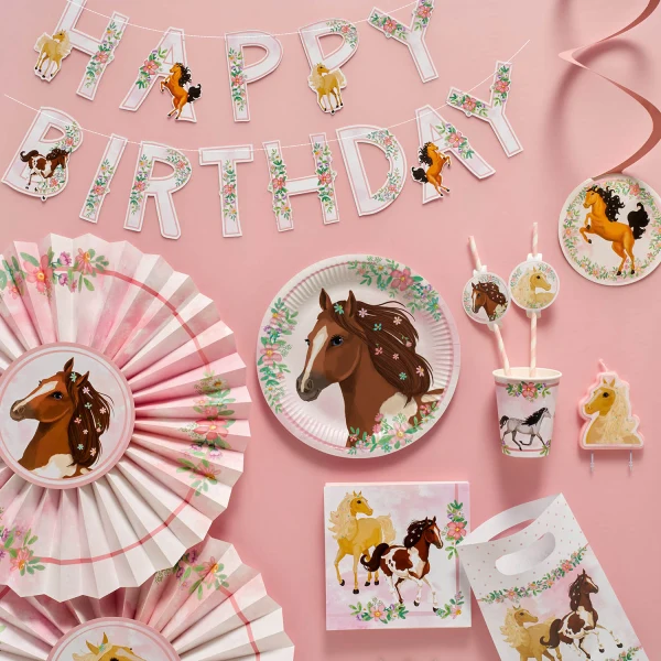 Tronchi d'aria cavalli "Beautiful Horses", set da 8