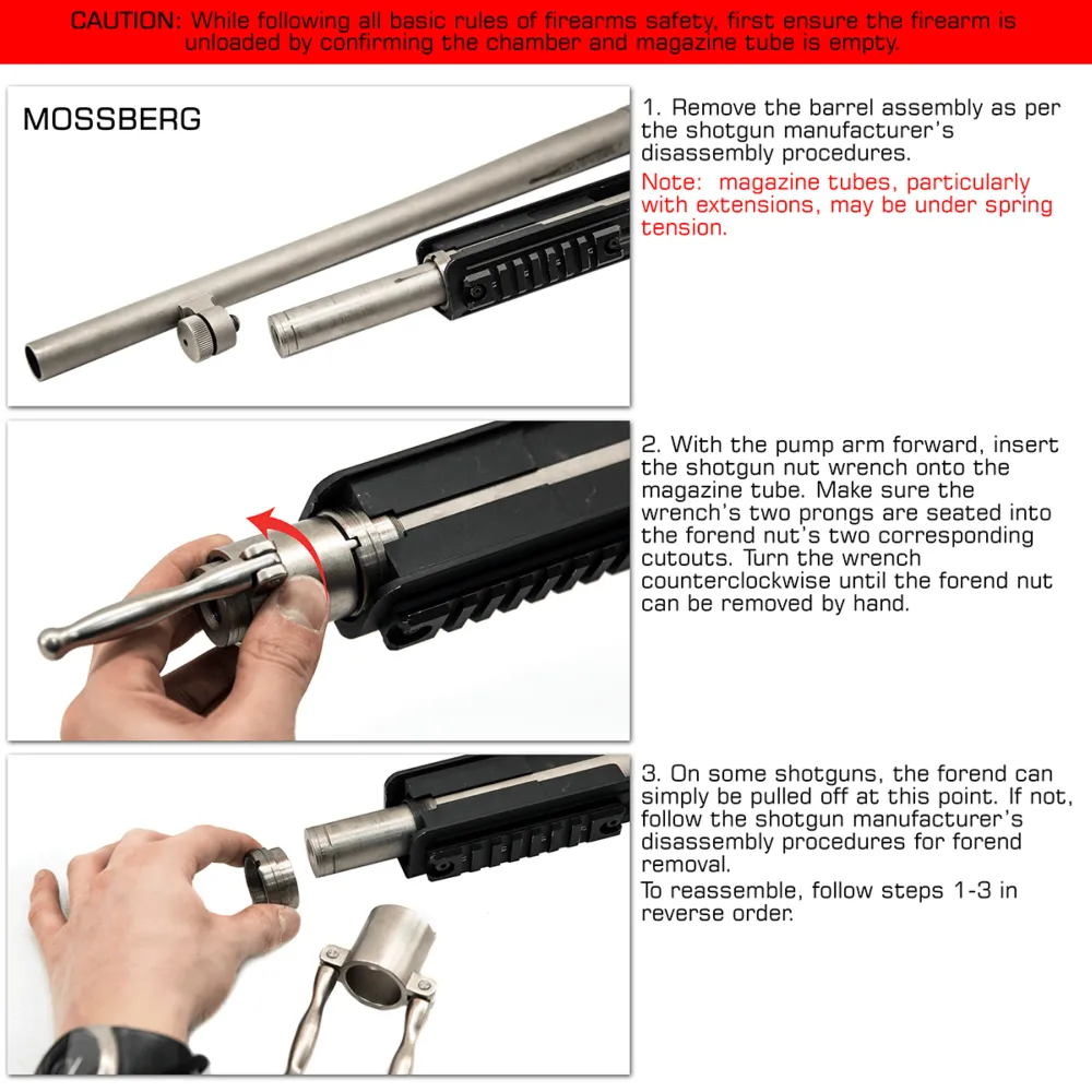 UTG | UNIVERSAL SHOTGUN FOREND WRENCH - Chiave universale per Shotgun