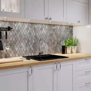 Porcelain mosaic on mesh bathroom or kitchen 29.2 cm x 25 cm – Perla caro 1