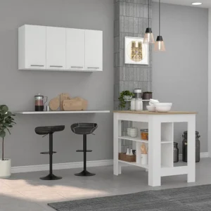 Set Caledon, 35.4/60 cm Al X 103/120 cm X 70/33.5 P cm, Bianco / Duna