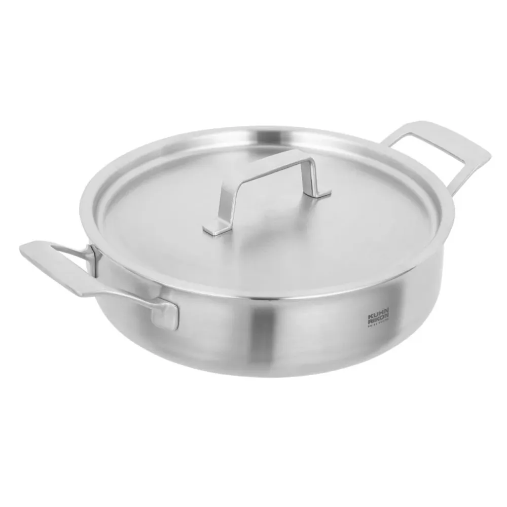 Casseruola bassa tipo rustidera acciaio inox 5 strati Fiveply Kuhn Rikon