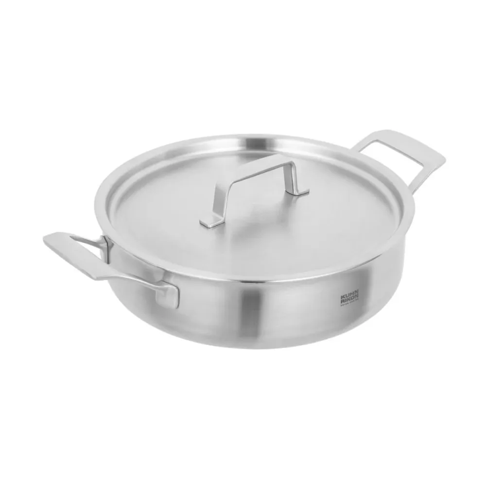 Casseruola bassa tipo rustidera acciaio inox 5 strati Fiveply Kuhn Rikon