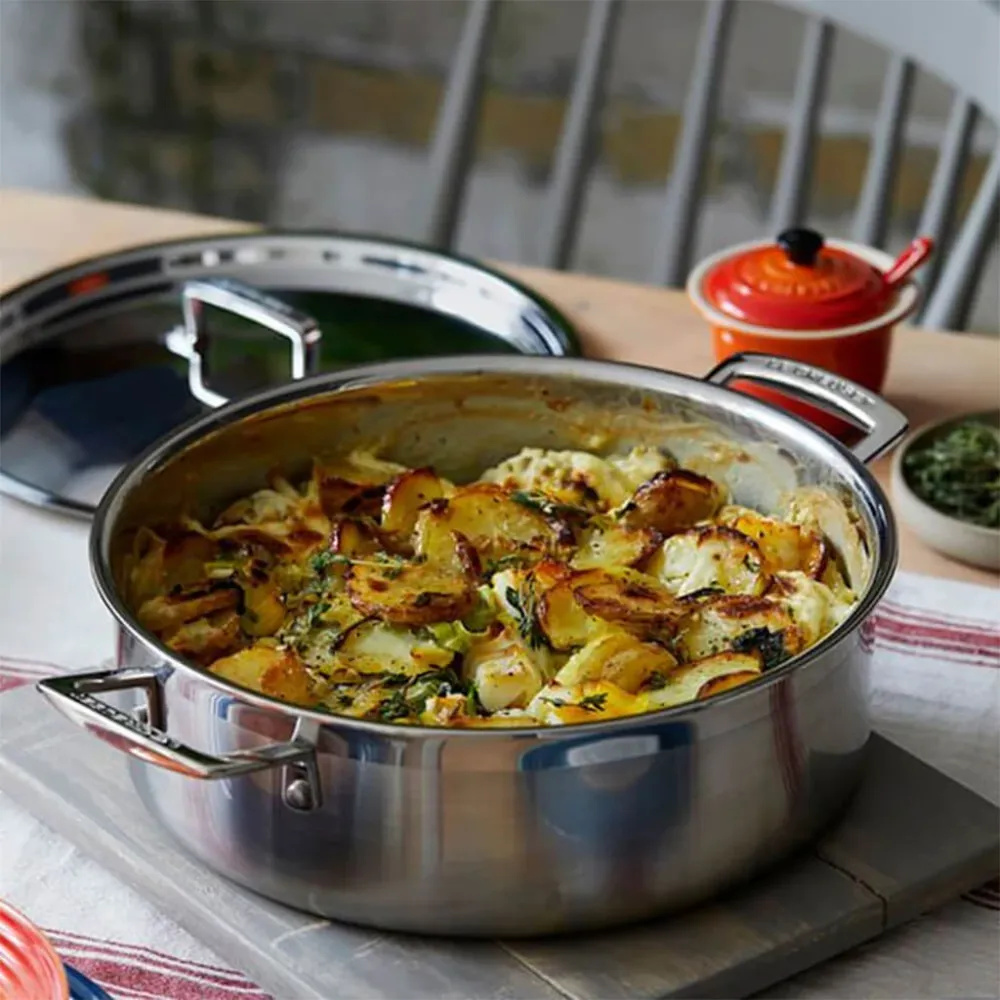Teglia bassa acciaio inox Le Creuset
