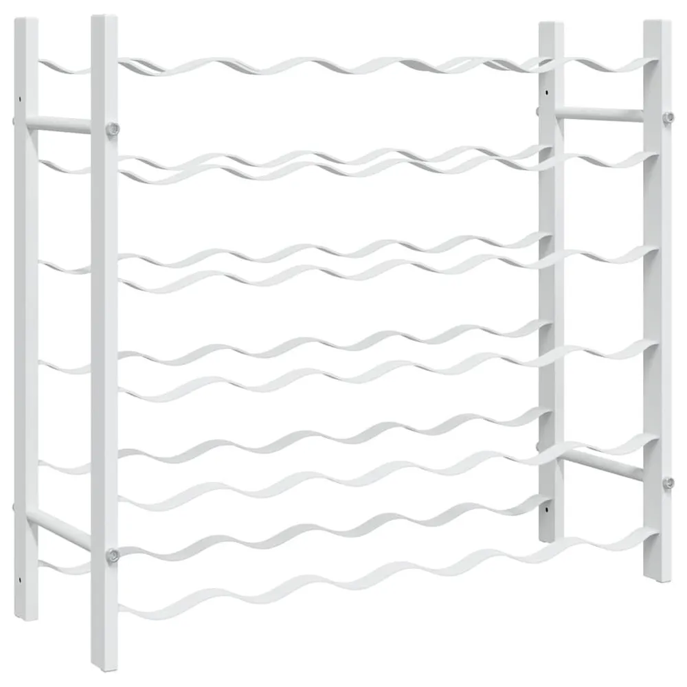 Portabottiglie per 36 Bottiglie Metallo Bianco