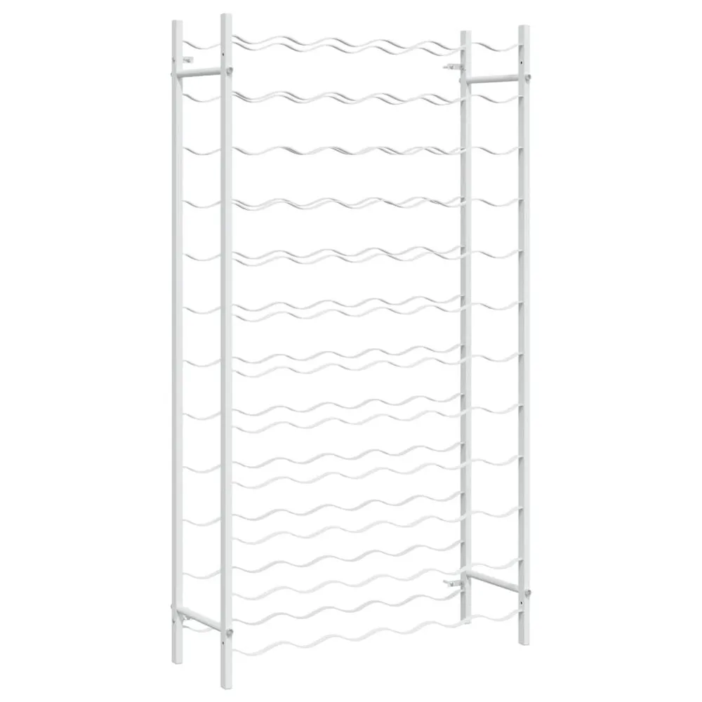 Portabottiglie per 72 Bottiglie Metallo Bianco