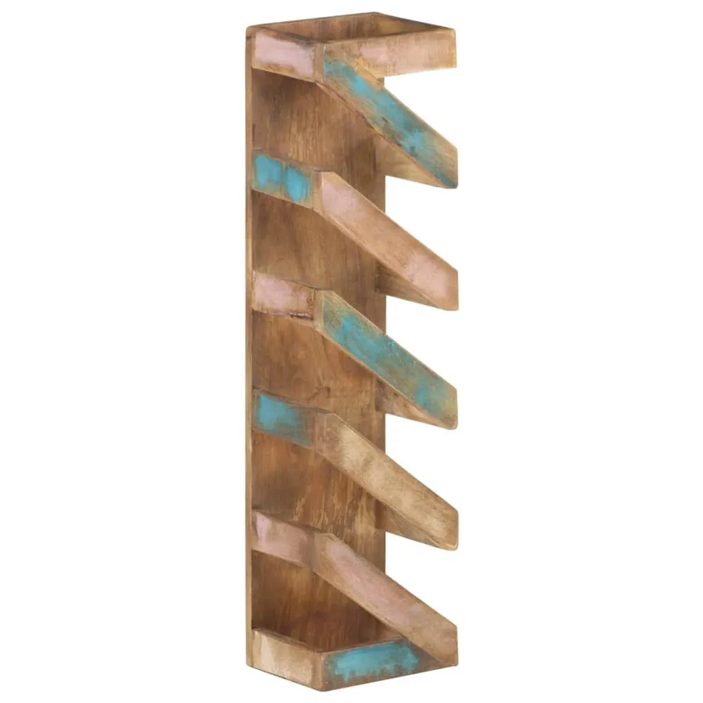 Portavini da 5 Bottiglie Legno Massello di Recupero