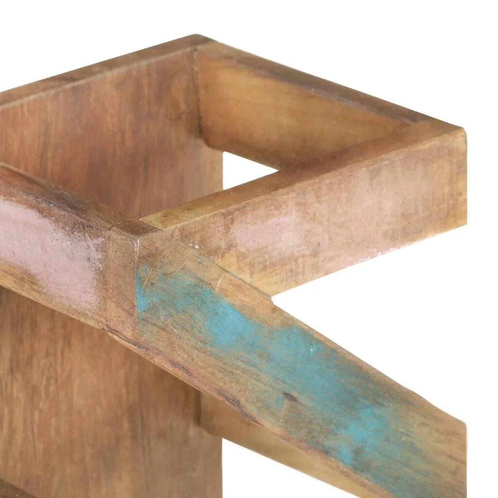 Portavini da 5 Bottiglie Legno Massello di Recupero