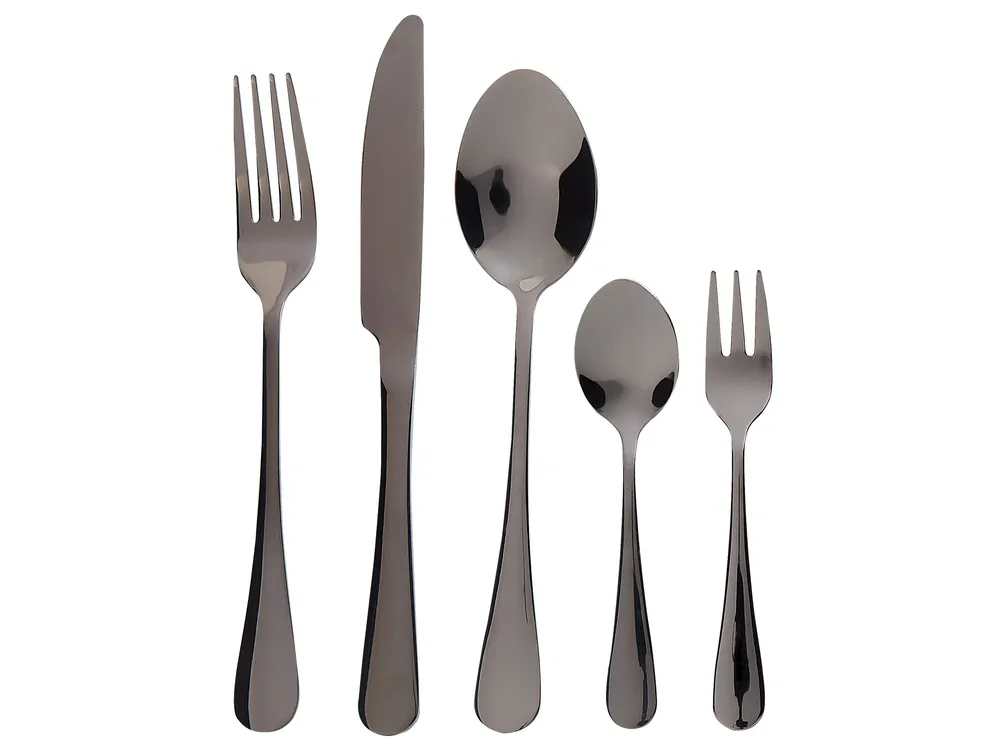 Custodia per Coltelli Set di 30 posate FUSILLI Nero