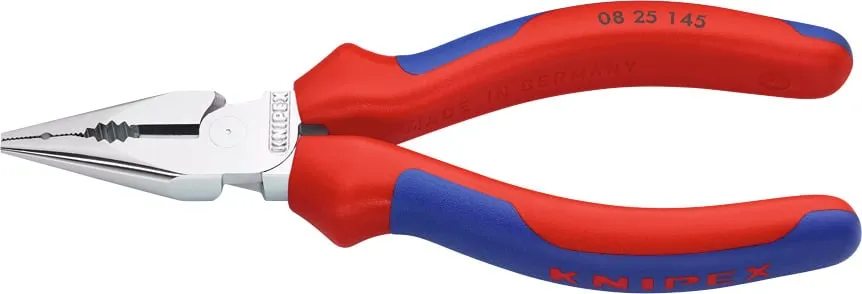 KNIPEX Pinza universale con testa punta, cromata, manici rivestiti, Lunghezza complessiva: 145 mm