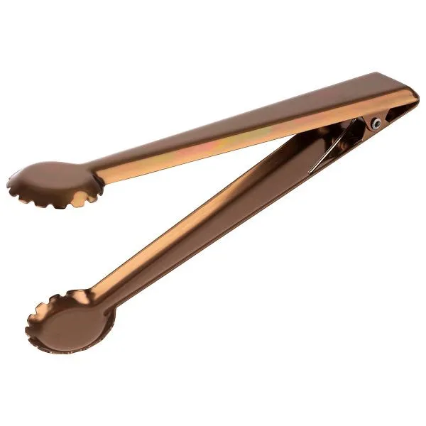 Pinza per ghiaccio APS lunghezza: 20 cm acciaio inossidabile 18/0 aspetto rame lucidato specchio con clip di fissaggio dim...