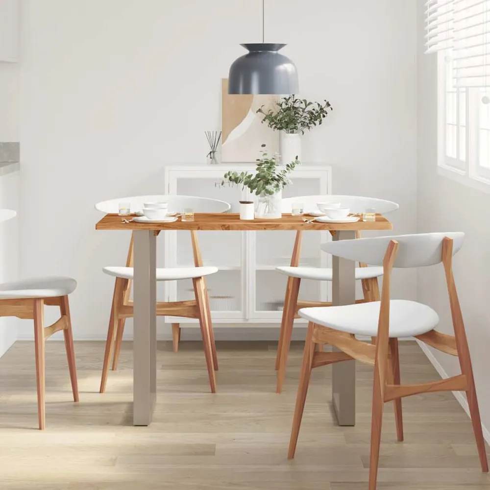 Tavolo da Pranzo 110x50x76 cm Legno Massello di Acacia