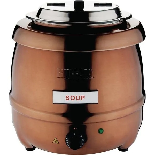 Bollitore per zuppa di bufalo color rame 10L CP851
