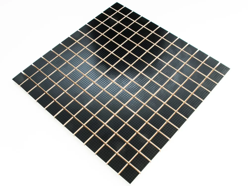 Ceramic mosaic on maglia bathroom or kitchen 30 cm x 30 cm - Total black 1