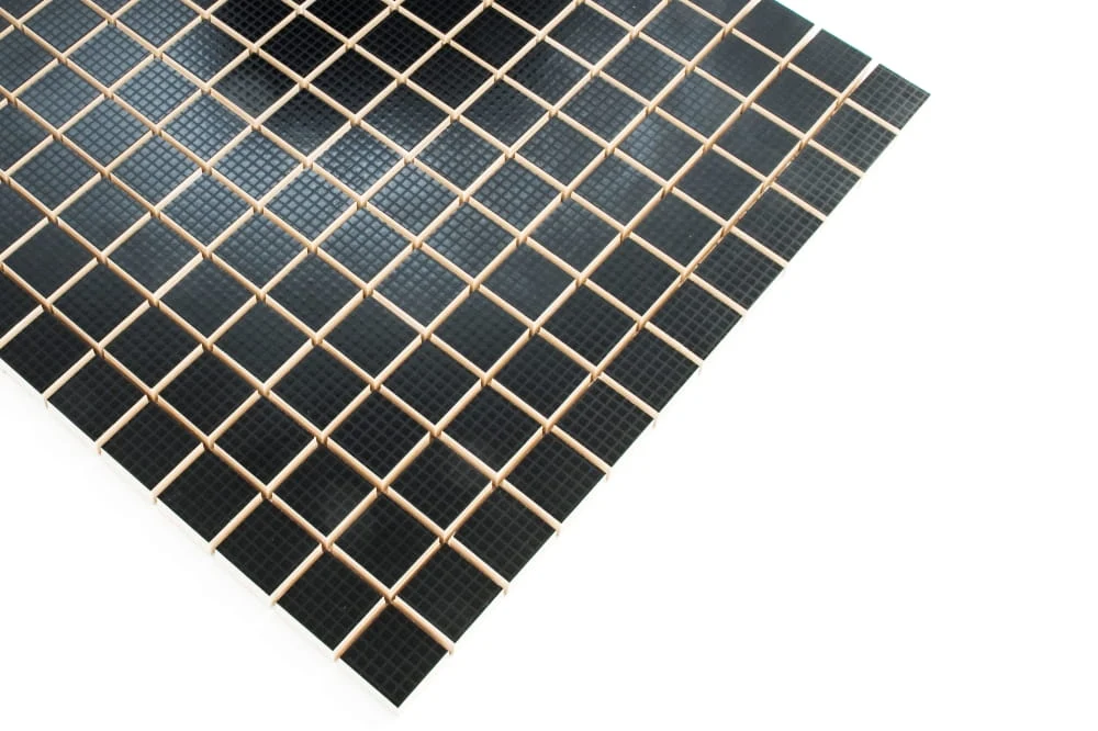Ceramic mosaic on maglia bathroom or kitchen 30 cm x 30 cm - Total black 1