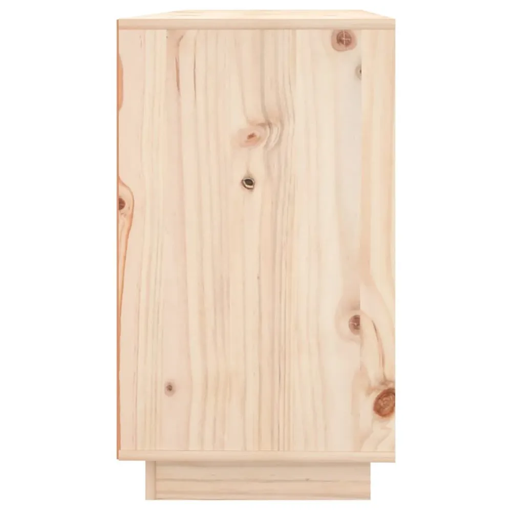 Credenza 111x34x60 cm Legno Massello di Pino