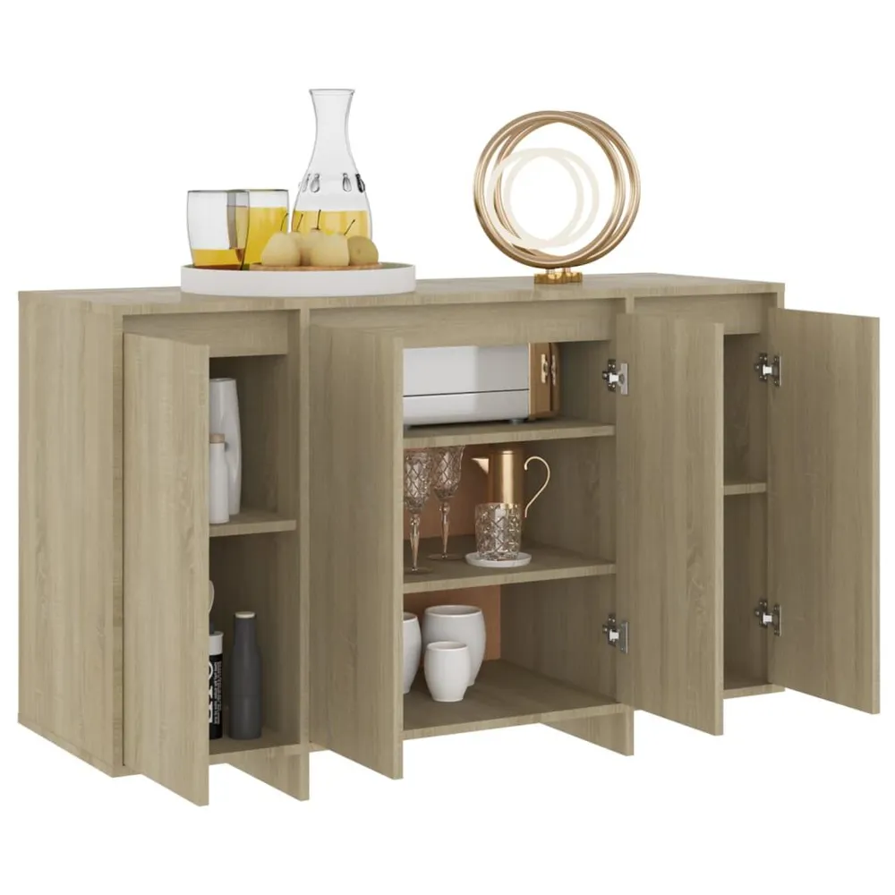 Credenza Rovere Sonoma 120x41x75 cm Truciolato