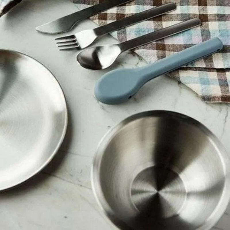 HAPS Nordic Picnic Skål - Acciaio inossidabile - Confezione da 4