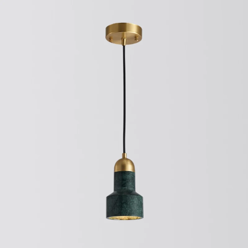 Illuminazione sospensione ombreggiata per sala da pranzo Plafoniera sospensione minimalista marmo 1 testa